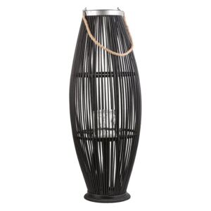 Stílusos Fekete Bambusz Lámpás 84 cm TAHITI