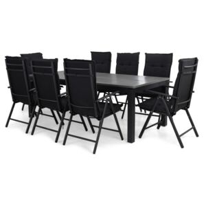 Asztal és szék garnitúra VG4610 Fekete