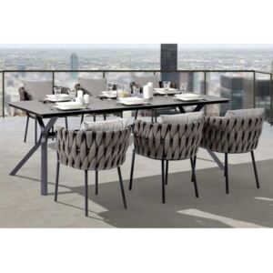 Xaver beton hatású kerti asztal 92x220cm