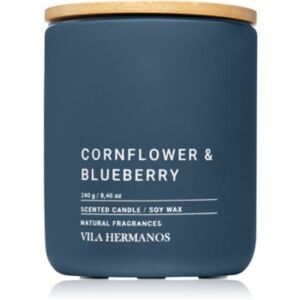 Vila Hermanos Concrete Cornflower & Blueberry illatos gyertya 240 g
