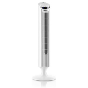 OneConcept Blitzeis, oszlop ventilátor, álló ventilátor, 50 W, 45° oszcilláció, fehér