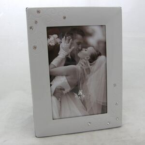 Strasszos Esküvői Fényképekeret - 10x15 cm