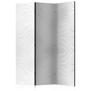 Paraván - Room divider - White waves I 135 x 172 cm