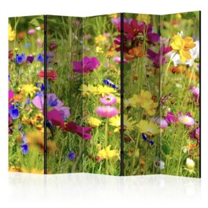 Paraván - Summer Flowers II [Room Dividers] 225 x 172 cm