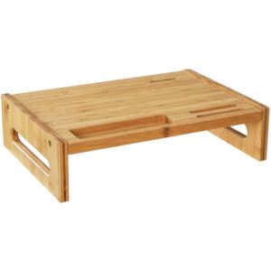 Bambusz monitorállvány, 10 cm magas