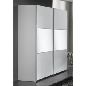 DI Sonia 2 tolóajtós szekrény, 200 cm - fehér