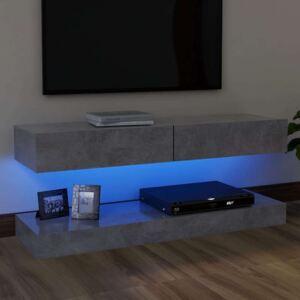 VidaXL betonszürke TV-szekrény LED-lámpákkal 120 x 35 cm