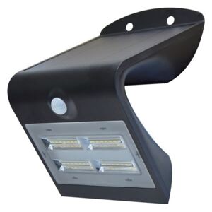 LEDKO LED Érzékelős solár fali lámpa LED/3,2W IP65 fekete LDK08427L