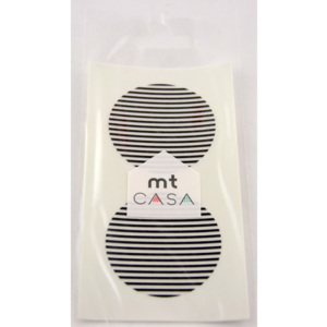 Casa 10 fekete-fehér washi matricát tartalmazó készlet - MT Masking Tape
