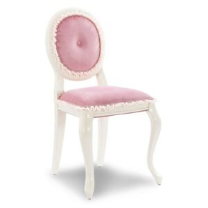 Dream Chair Pink fehér szék rózsaszín párnázással