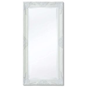 VidaXL Barokk stílusú fali tükör 100x50 cm fehér