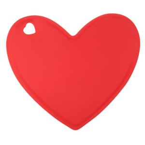 Lovely szív alakú piros szilikon vágódeszka - Tantitoni