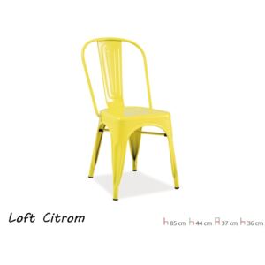 Loft szék Citromsárga Fém