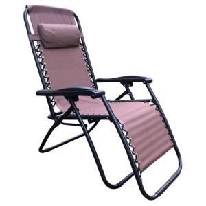 Kerti fotel, állítható, barna - AU SOLEIL