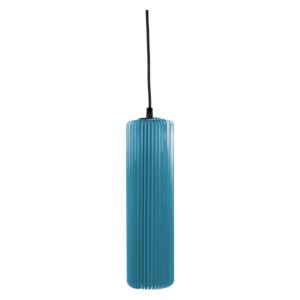 Exkluzív függesztett mennyezeti lámpa, 30 cm, cső alakú, kék - FUSEAU