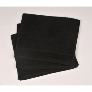 Dobrý Textil Törölköző kicsi Economy 30x50 - Černá | 30 x 50 cm
