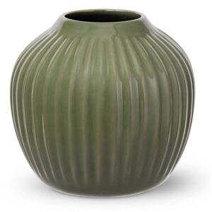 Sötétzöld agyagkerámia váza, magasság 13 cm - Kähler Design