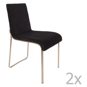 Fiore 2 részes fekete szék szett - Dutchbone