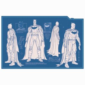 Művészi plakát Batman - Batsuit blueprint