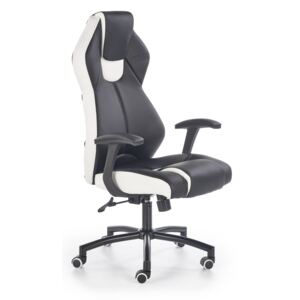 Irodai szék H1868 65x65x120cm Fekete + fehér