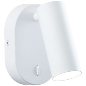 Soeren - Beépített kapcsolós LED fali spot, matt fehér, 410lm - Brilliant-G83010/05
