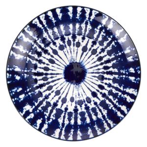 INDIGO SKY tányér, batik mintás, Ø 26,5 cm