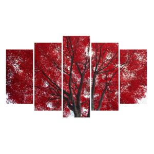 Red Passion többrészes kép, 102 x 60 cm - 3D Art
