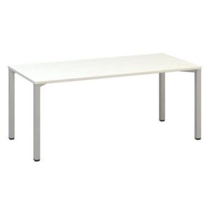 Alfa 420 konferenciaasztal szürke lábazattal, 180 x 80 x 74,2 cm, egyenes kivitel, fehér mintázat