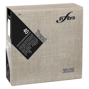 Infibra Szalvéta 38x38cm Trama Greige 2 réteg 40 lap/csomag (18 csomag/karton)
