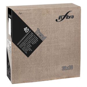 Infibra Szalvéta 38x38cm Trama Mustard 2 réteg 40 lap/csomag (18 csomag/karton)