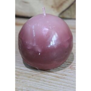Sötét rózsaszín gömb alakú illatgyertya 9cm