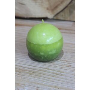 Zöld gömb alakú illatgyertya 7cm