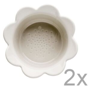 Piccadilly Flowers 2 darab bézs porcelán tál, 13 x 6,5 cm - Sagaform