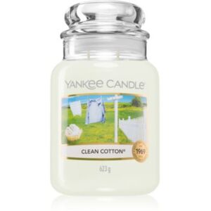 Yankee Candle Clean Cotton illatos gyertya Classic nagy méret 623 g