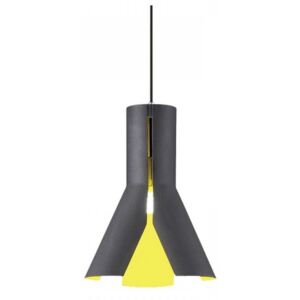 Origami design lámpa fekete sárga