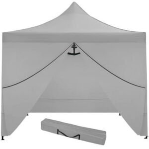 ISO Értékesítési sátor 3 x 3 m + 4 fal, szürke, 9923