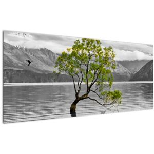 Fa képe a tó közepén (120x50 cm)