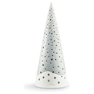 Nobili szürke csontporcelán karácsonyi gyertyatartó, magasság 30 cm - Kähler Design