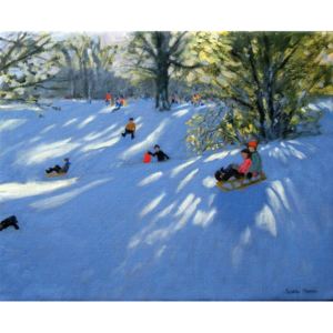 Early snow, Darley Park, Derby Festmény reprodukció, Andrew Macara