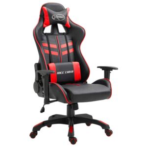 Piros műbőr gamer szék