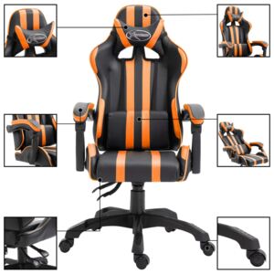 Narancssárga műbőr gamer szék
