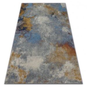 Soft szőnyeg 6315 köd fényes szürke / kék / mustár 80x150 c