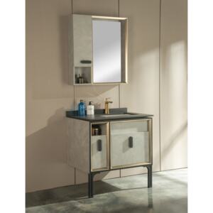 Fürdőszoba Bútor Szett, forgácslap, Loftys Marble 80 cm, 3 darab