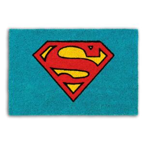 Bejárati szőnyeg, kókuszrostból és PVC-ből, 40 x 60 cm, Superhero Superman