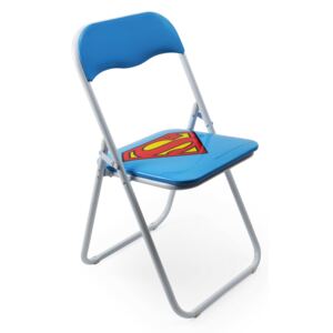 Összecsukható szék gyermekeknek, fém és PVC, l44xA44xH80 cm, Superhero Superman
