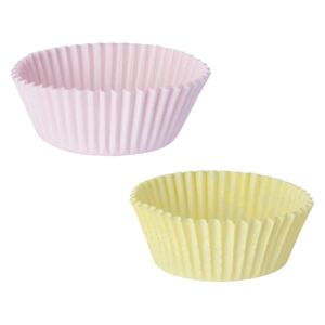 50 darabos muffin forma készlet, papír, Ø3,5xH1,7 cm, Classic Cake Rózsaszín / Sárga