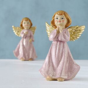 Figura, Polyresin, Angelina Arany / Rózsaszín, Különböző Modellek, H9xSz8xM15 cm
