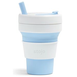 Biggie Sky fehér-kék összecsukható pohár, 470 ml - Stojo
