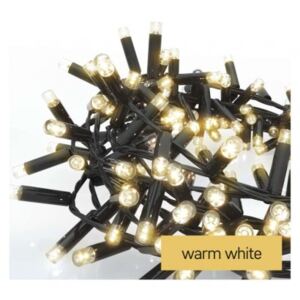 Karácsonyi profi led sorolható füzér, fekete – süni, 3 m, kültéri és beltéri, meleg fehér, időzítő