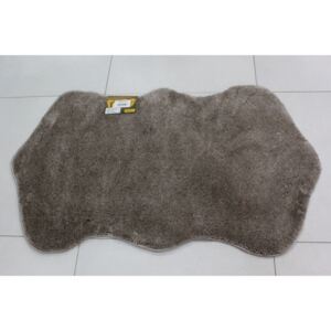 Fürdőszobai szőnyeg SEBANO-POST-PLAIN M03 - szürkés barna (67x110 cm)